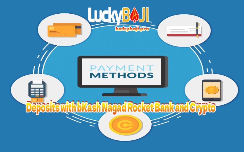 Deposits with bKash Nagad Rocket Bank and Crypto